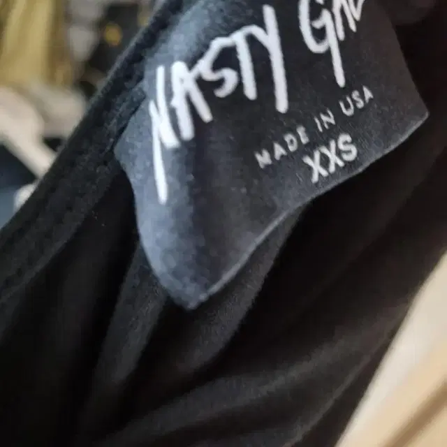 새상품 NASTY GAL 긴팔 원피스 XXS(33~44) 블랙 완전타이트