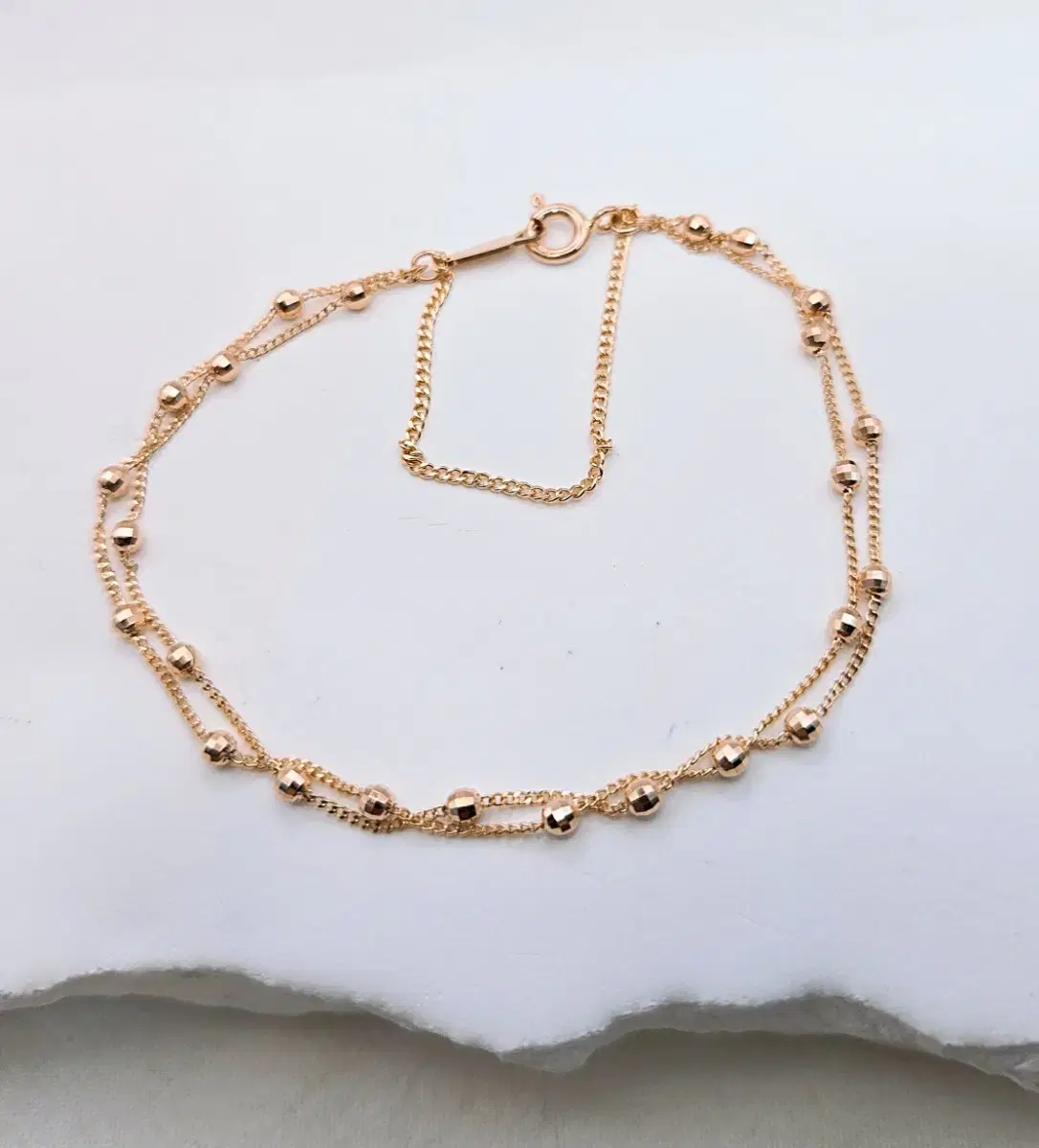 14k Curve Mira 2-row bracelet 18cm