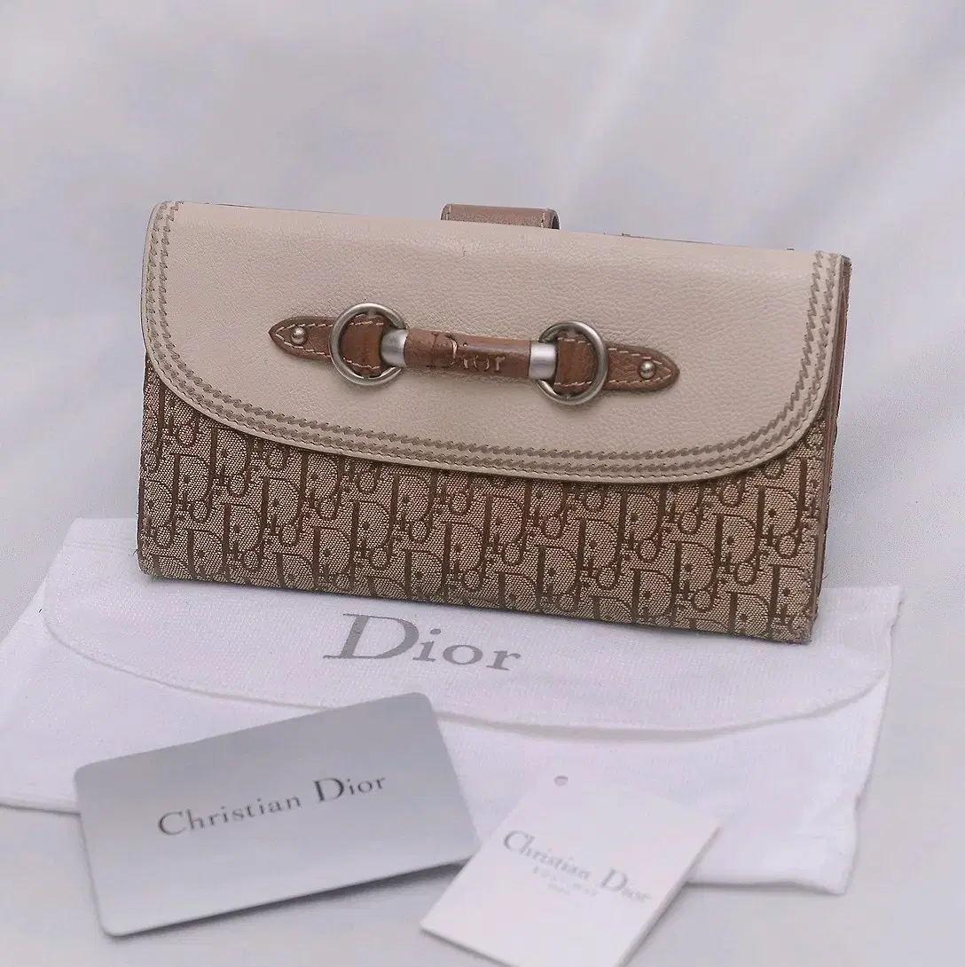 디올 (Dior) 마이디올 클래식 오블리크 홀스빗 로고 장지갑