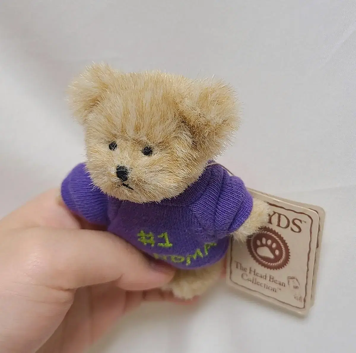 Boyzbear #1 grandma doll Vintage Teddy Bear Keyring