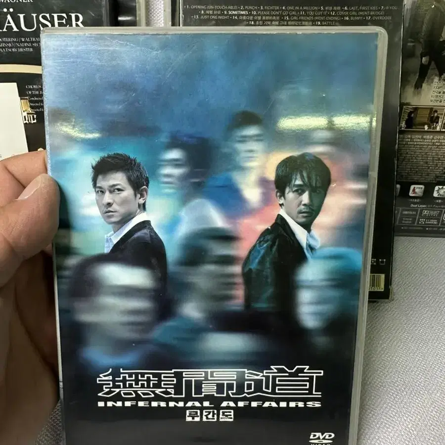 DVD 무간도1, 2disc,양조위 전면얼굴 영화 필름 +유덕화