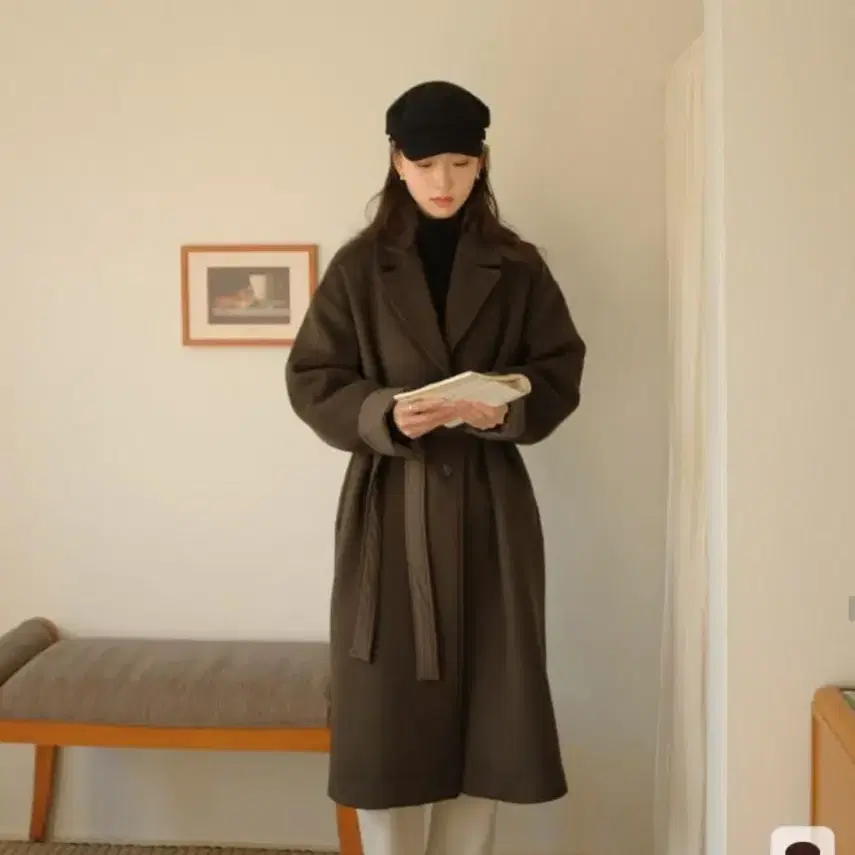 98도씨 오트 OAT TC Wool coat 카키브라운