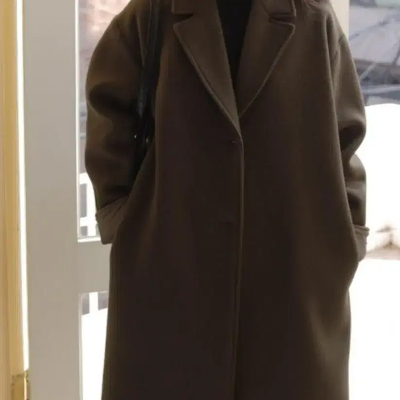 98도씨 오트 OAT TC Wool coat 카키브라운