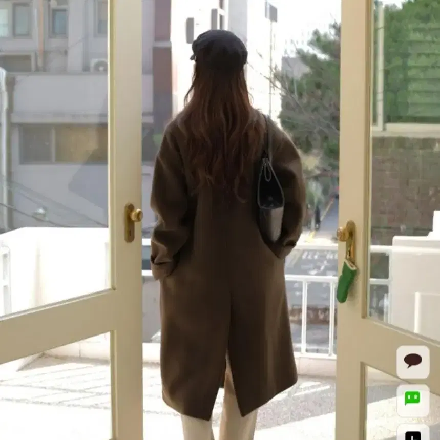 98도씨 오트 OAT TC Wool coat 카키브라운