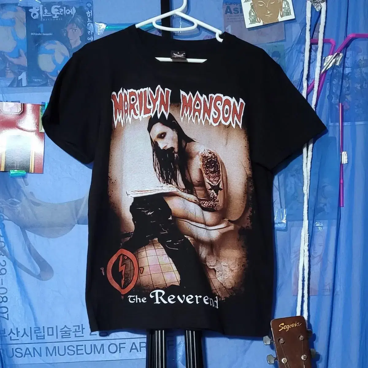 Vintage Marilyn Manson THE REVEREND T-Shirt Rock Band Metallica Punk