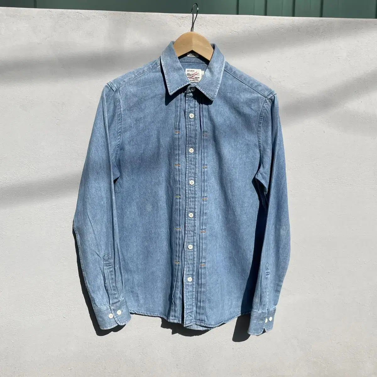 vintage type 2 pleats denim shirts