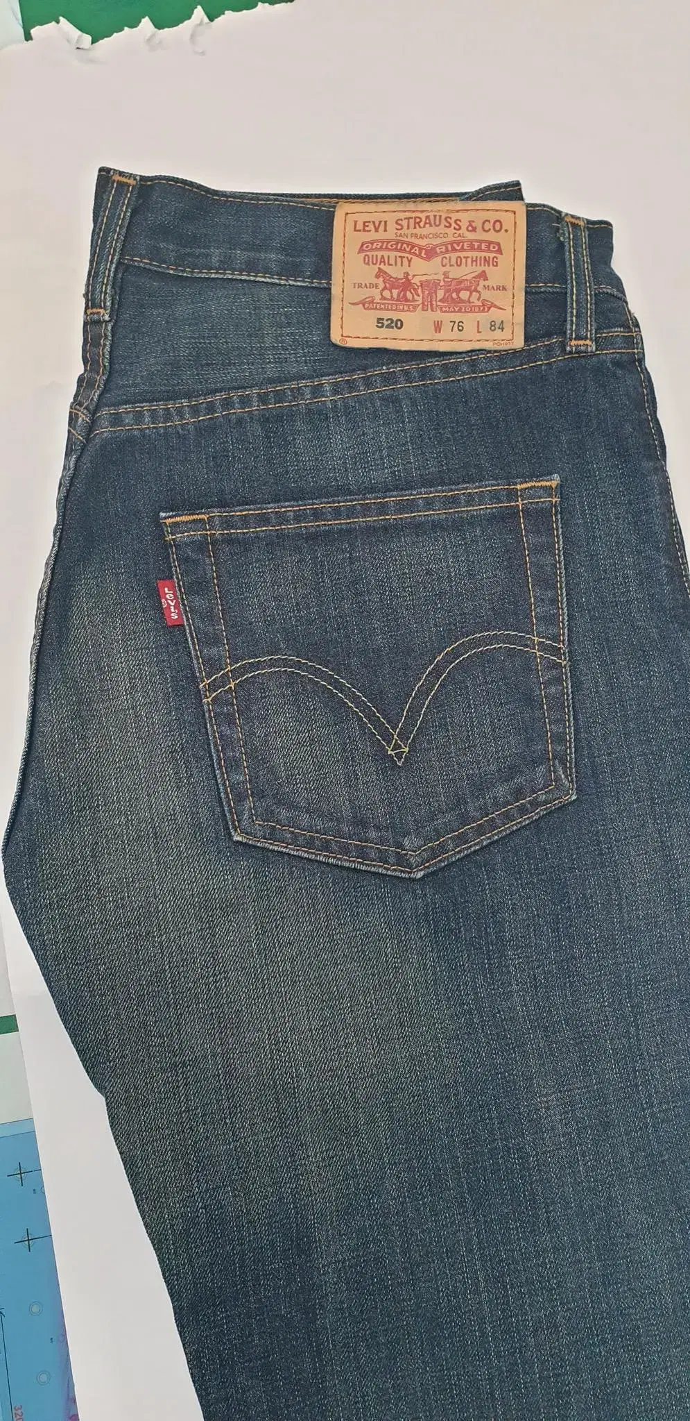 Levi's 520 jin blue ,mid blue (catwashed) - 2 pcs! 30*32 loose fit