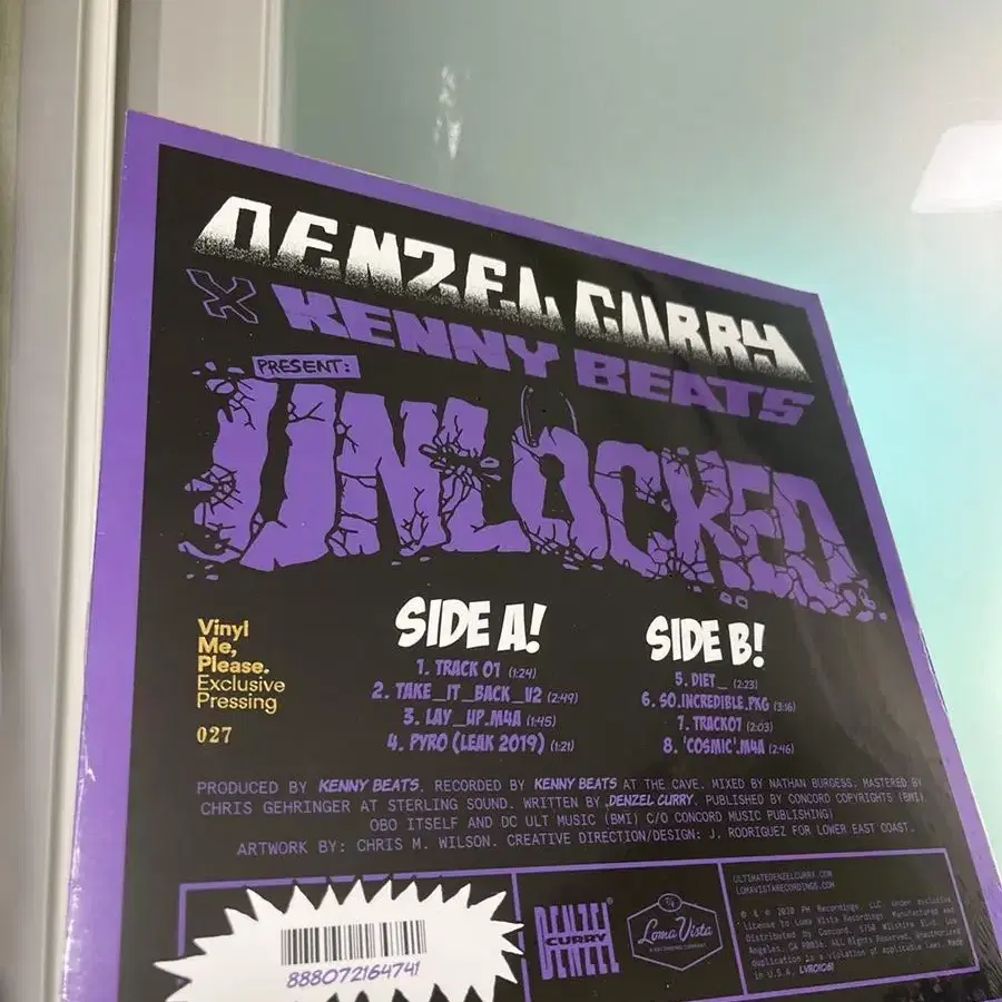 Denzel Curry - Unlocked VMP 500장 한정 LP