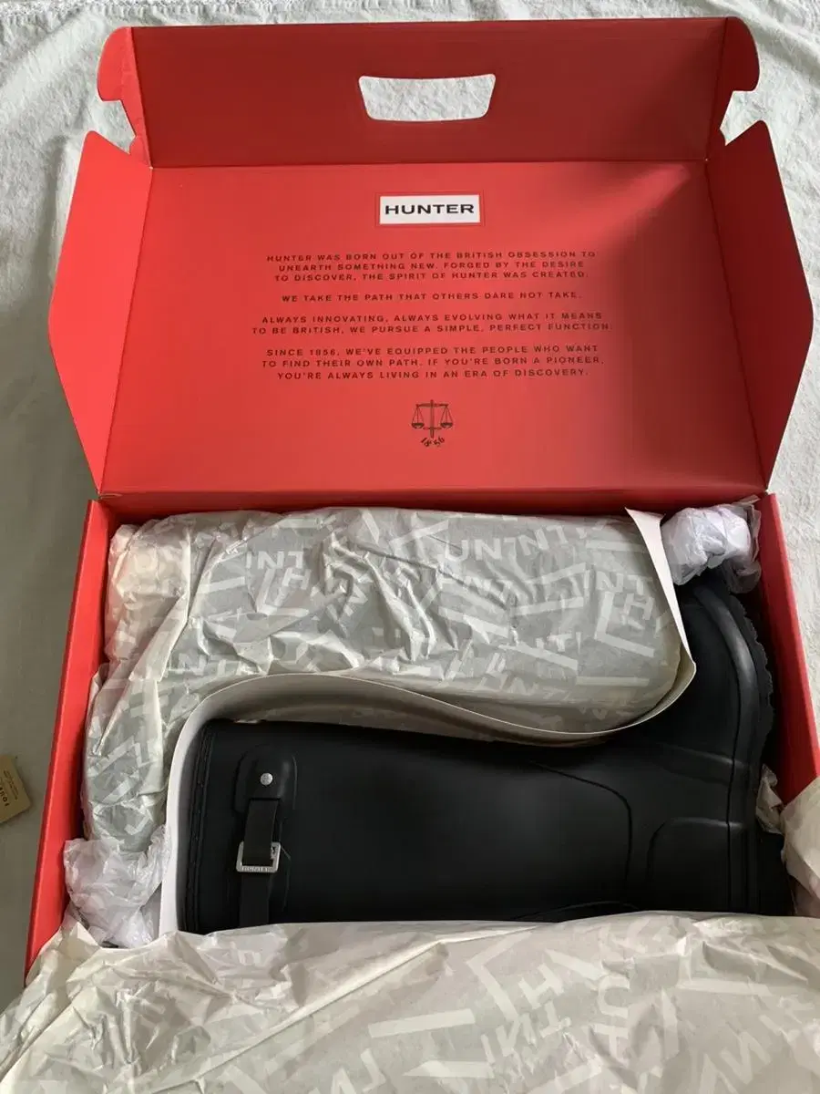 (백화점새상품,택포)Hunter Original Tall Black 230