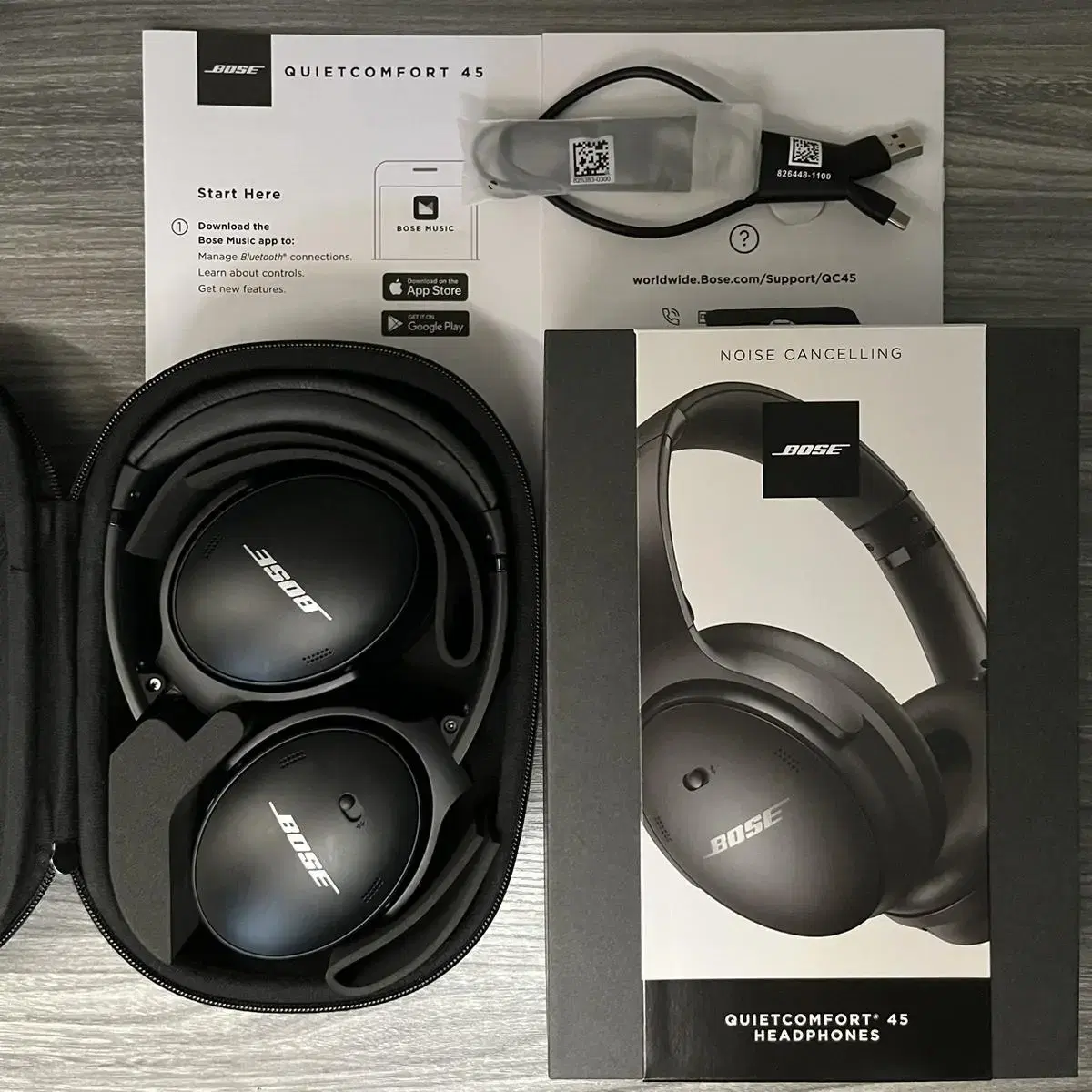 Bose QC45 신품급 풀박스 헤드폰 노이즈캔슬링 헤드셋/ 판매완료