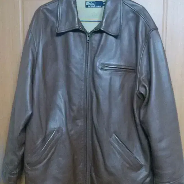 [95] Polo Genuine Cowhide Leather Jacket 95 100 Vintage Old School Retro