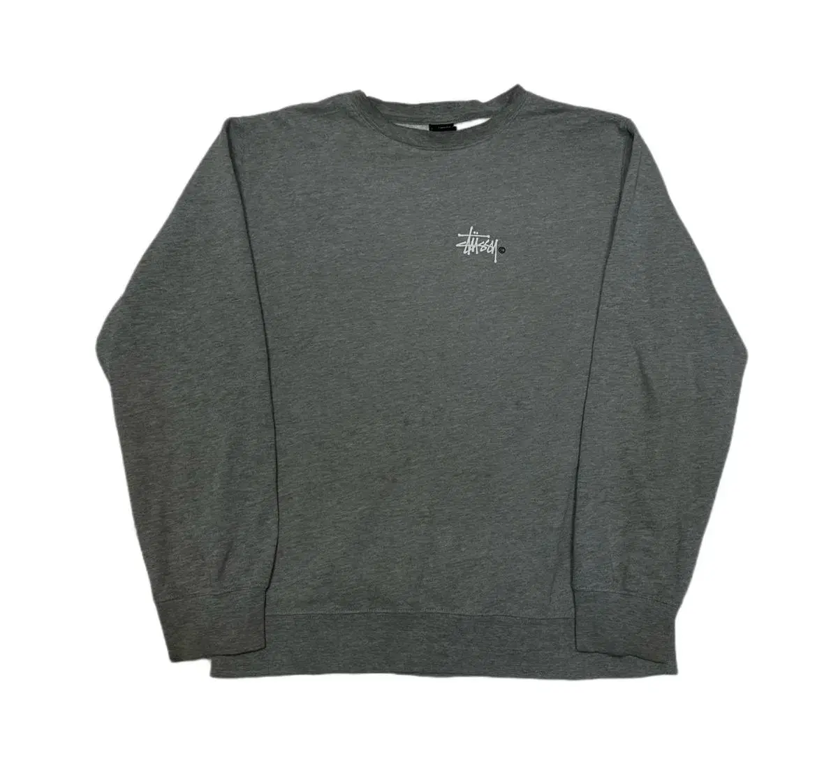 Stussy Basic Logo Gray Man to Man XL