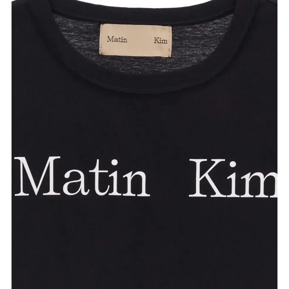 MATIN KIM LOGO SILKET CROP TOP(마뗑킴 반팔)