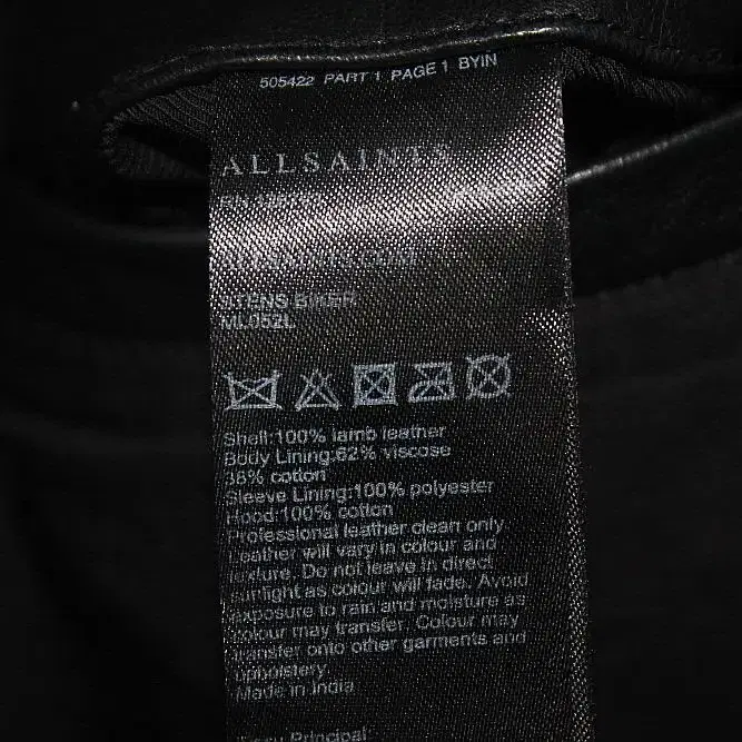 ALL SAINTS 올 세인츠렘스킨라이더 (L)