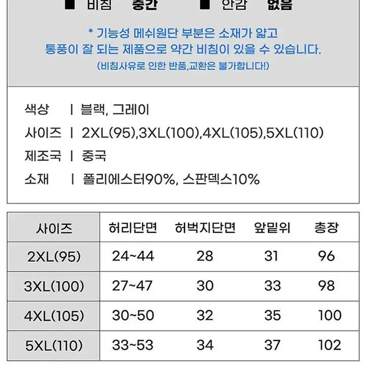 남성 하이브리드 메쉬 조거팬츠