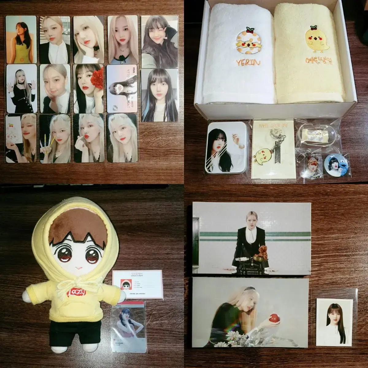 Sell gfriends yerin photocard & birthday merchandise & slogan & doll etc.