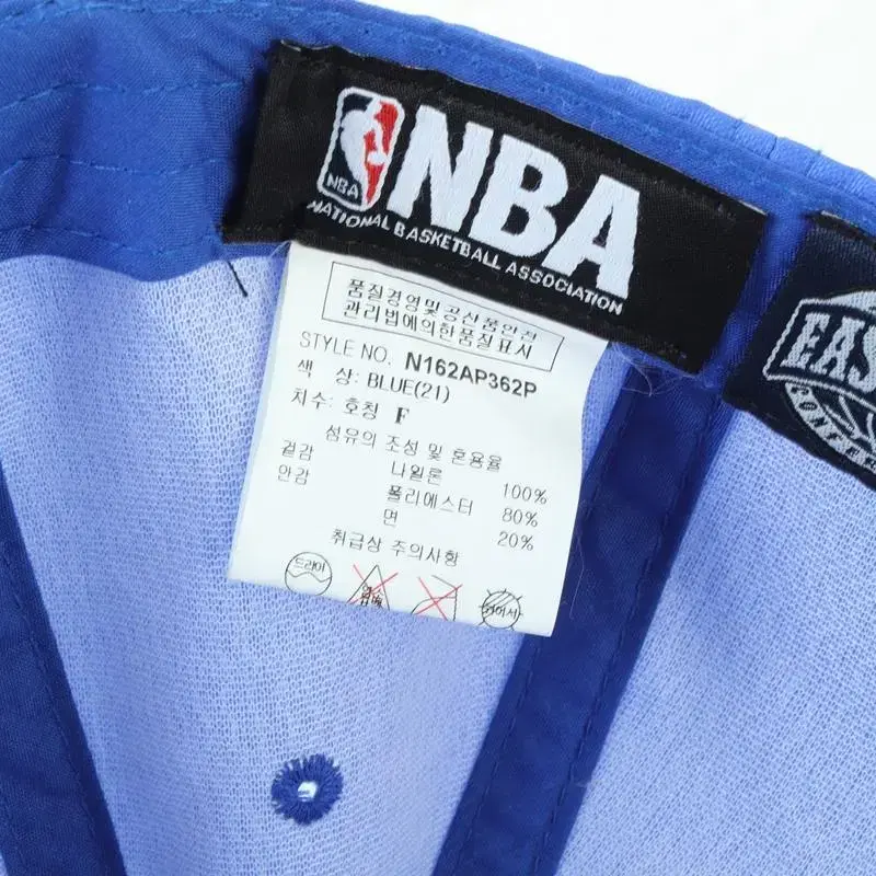 (F) NBA 엔비에이 야구 볼캡 모자 블루파랑 나일론 ACC이오