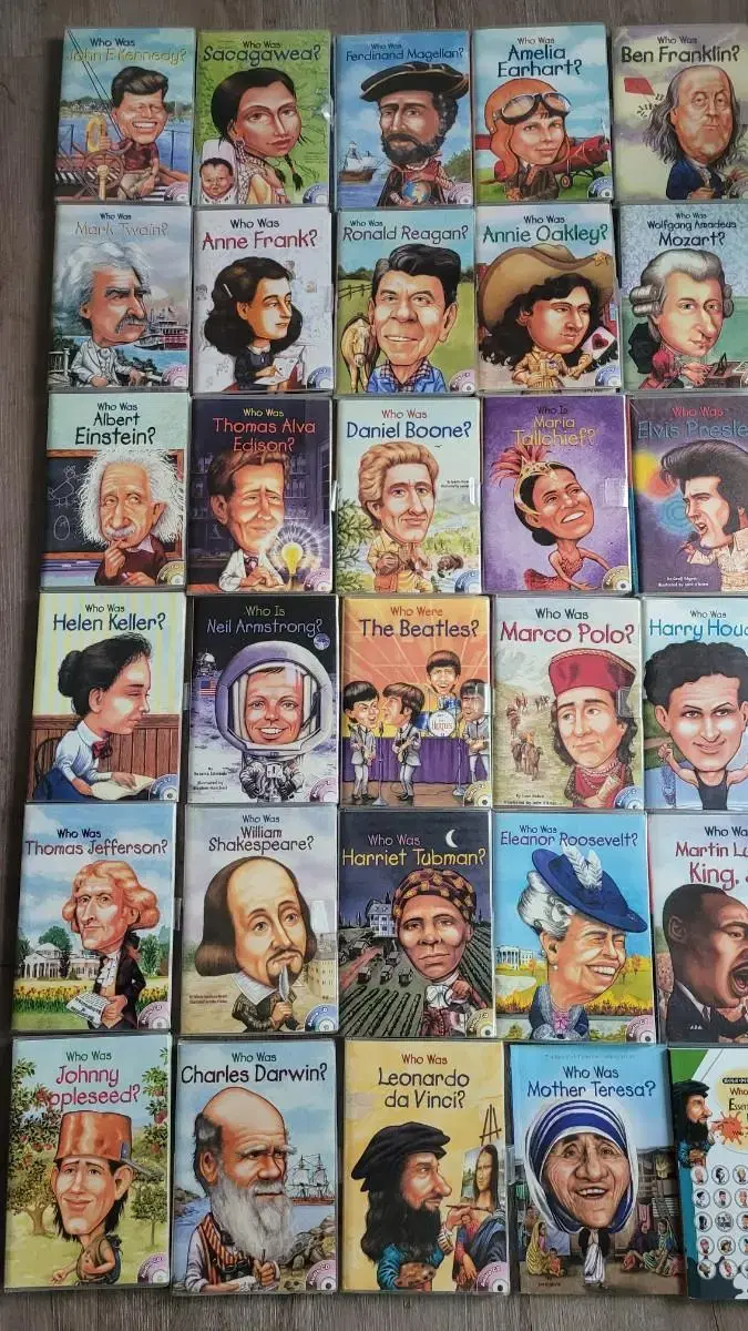 29 volumes of genuine Who's Who, 27 CDs, a guidebook, and a wordbook (Who Was)