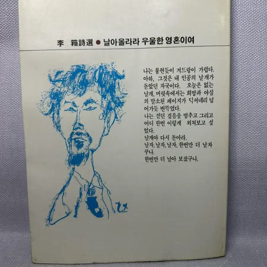 이상 시선 날아올라라 우울한 영혼이여/열음사/1986년초판