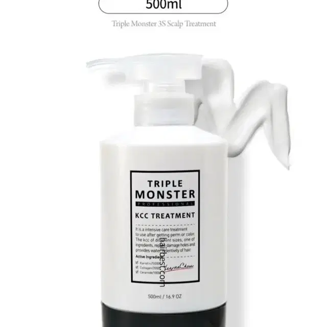 트리플 몬스터 케이씨씨 트리트먼트 500ML  셀프클리닉 극손상모발 단백