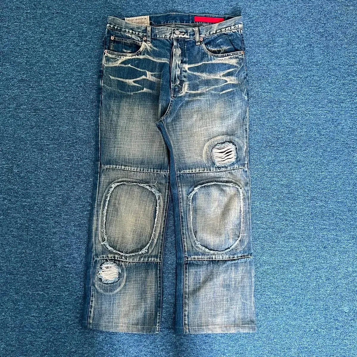 Vintage Wash Denim Jeans 36