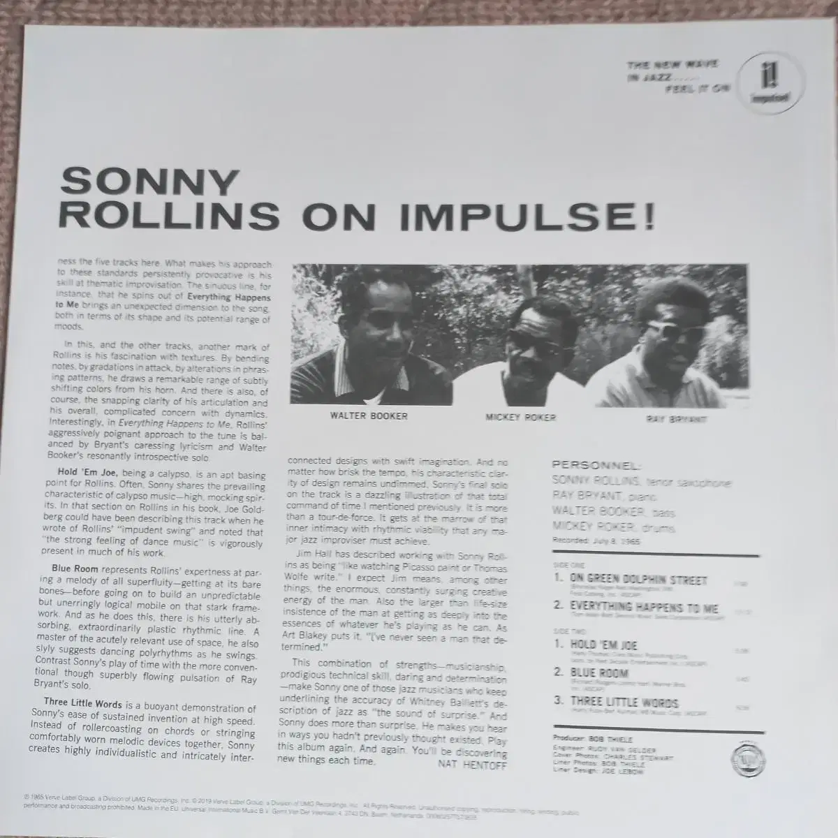 Lp중고 sonny rollins : on impulse 음반 판매합니다