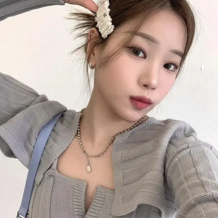 소프트서울 RIBBED MINI BOLERO 가디건+볼레로 [GREY]