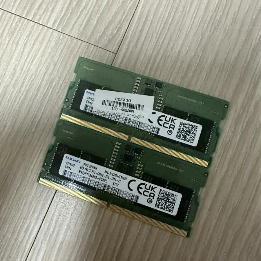 노트북 메모리 삼성 ddr5 8gb 2개팝니다