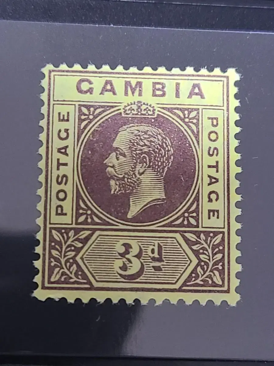 Bundle(Application:A159) Gambia Charles V 1918 Stamp(G7)