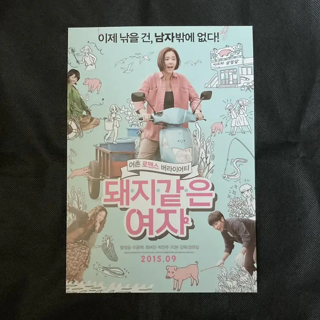 영화 돼지같은 여자-전단지 팜플렛 포스터 (황정음 이종혁 최여진 박진주)