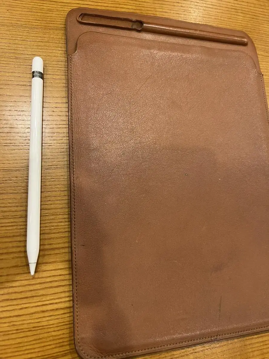 Apple Pencil 1st Generation + iPad Genuine Leather Sleeve