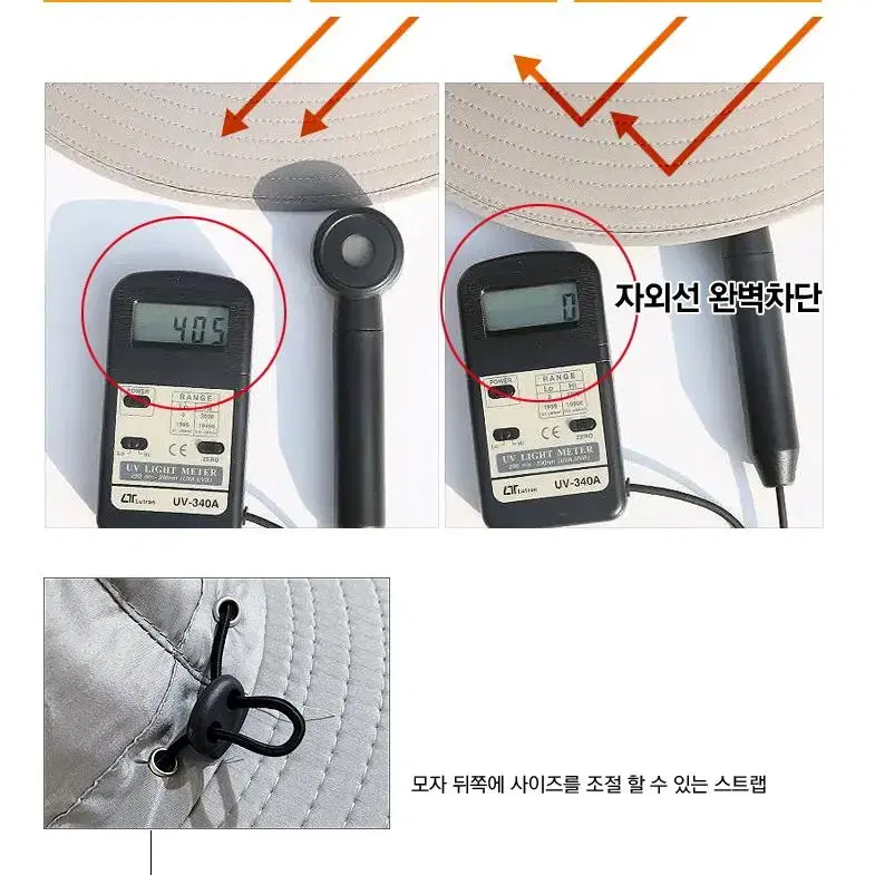 아웃도어 챙 넓은 등산 모자 자외선 차단 넓이 15cm 햇빛 가리개 메쉬