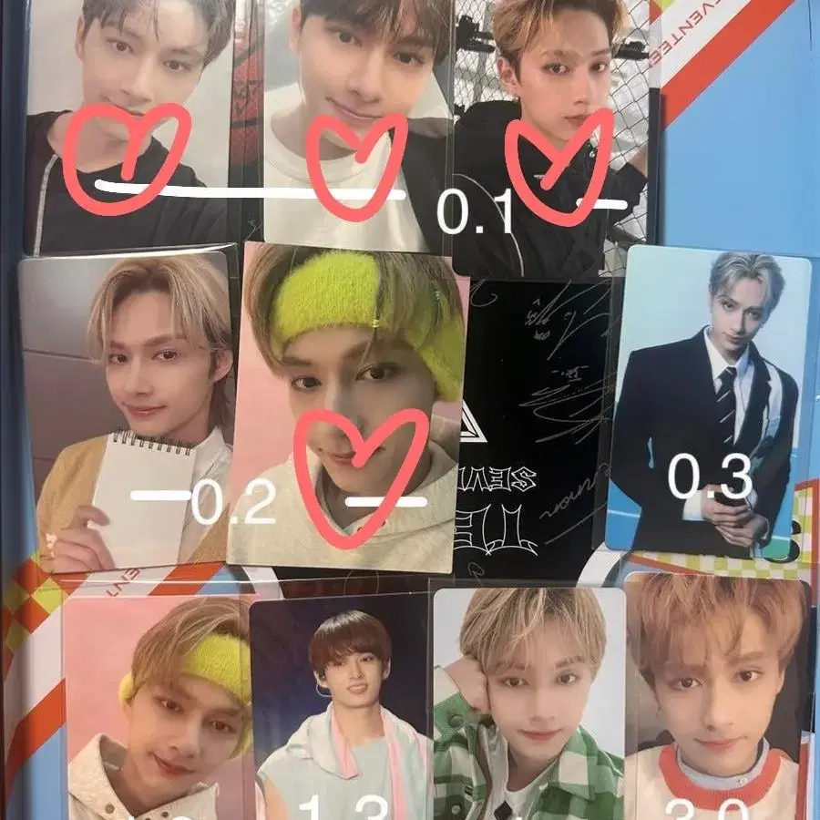 세븐틴 준 준휘 포카 공식 일본 키트 앨범