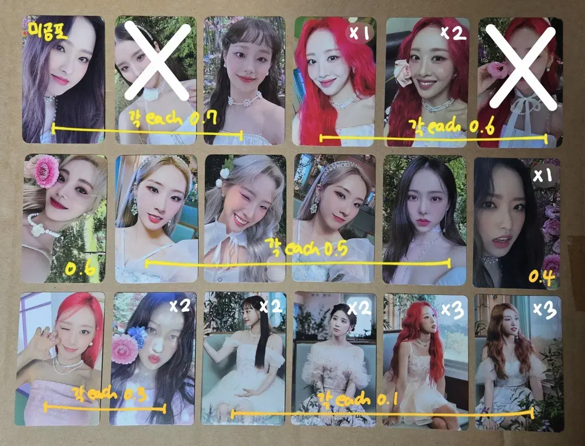 Loona loona 포토카드 photocard unreleased photocard album sell wts buncheol