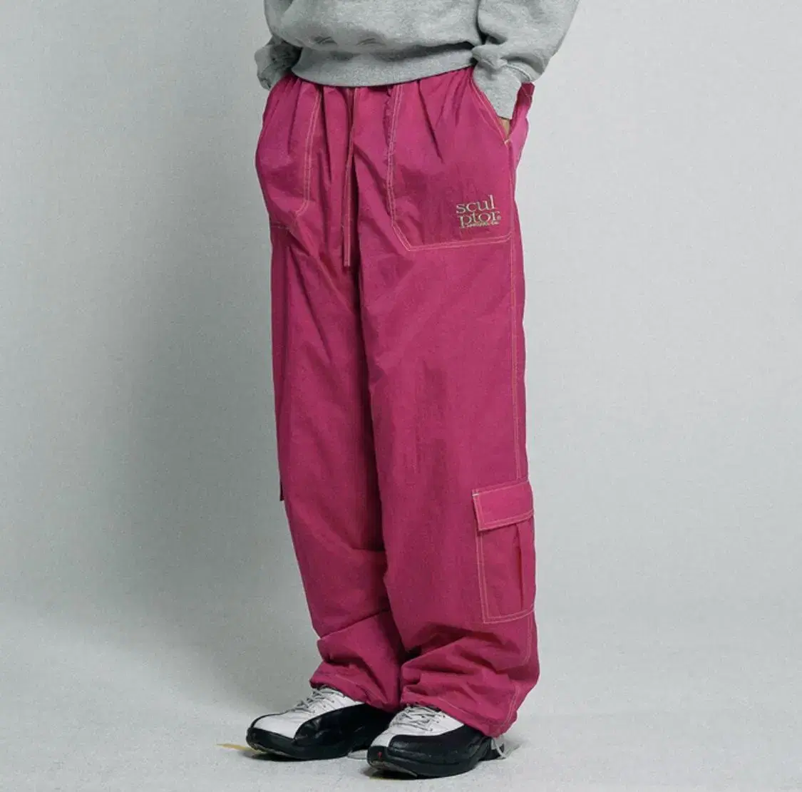 Sculptor Stitch Carpenter Pants Fuchsia L