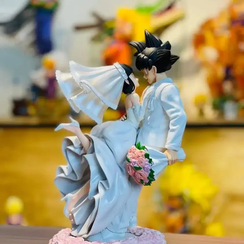 Dragon Ball Resin - UMY Goku Chichi Happy Wedding Moment