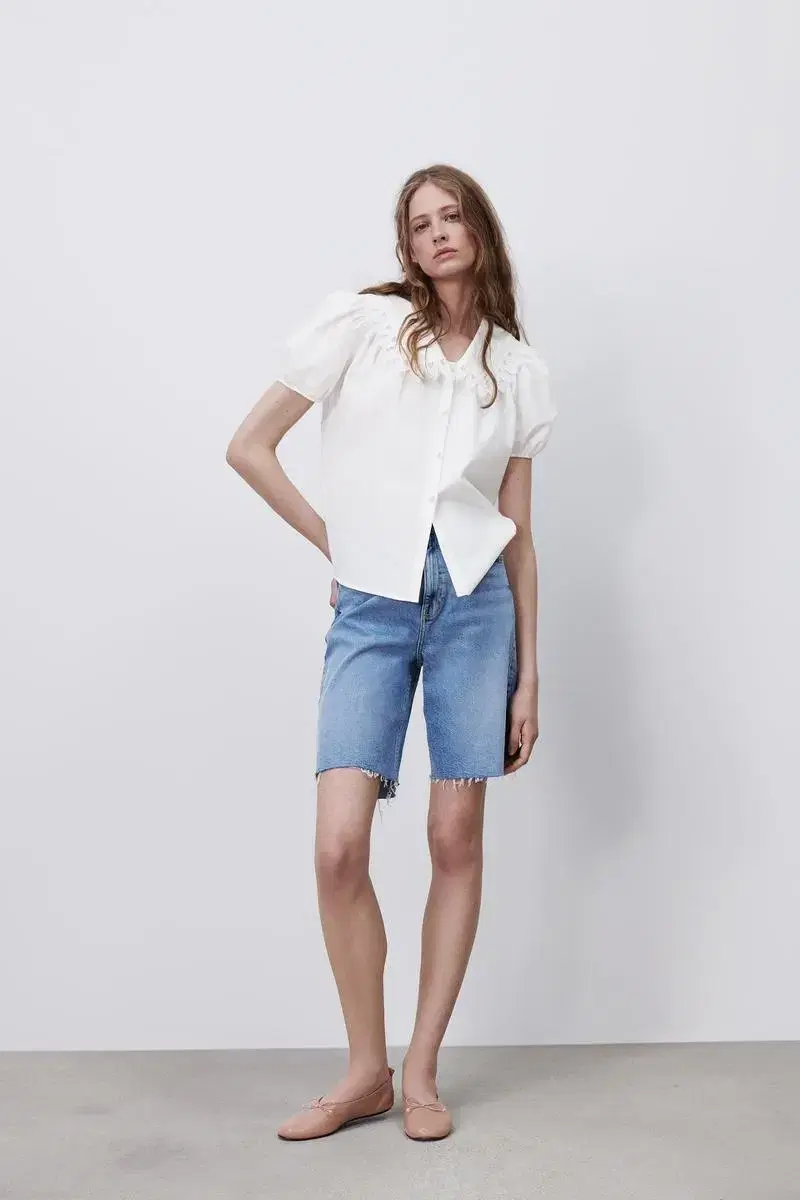 Zara Poplin Blouse