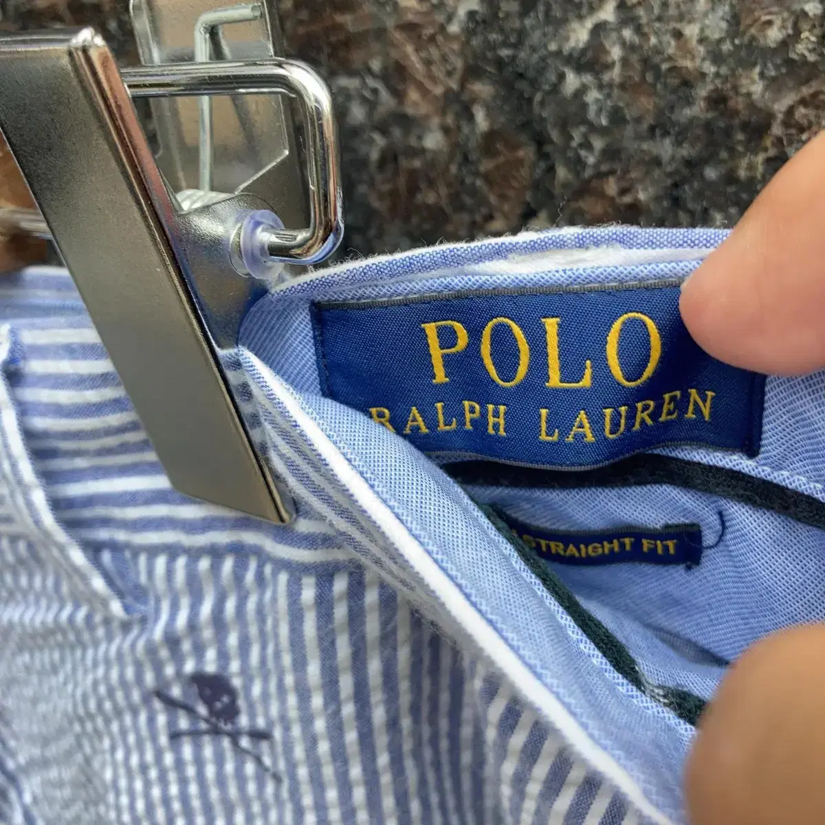 polo ralphlauren 폴로랄프로렌 해골 패턴 스트라이프 반바지