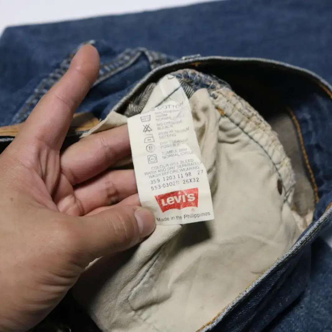 리바이스 levis 553 w26 l32 청바지