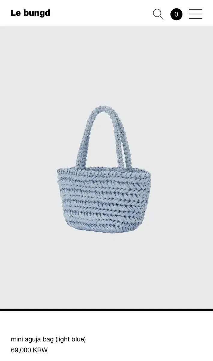 르벙드 mini aguja bag (light blue) 새상품