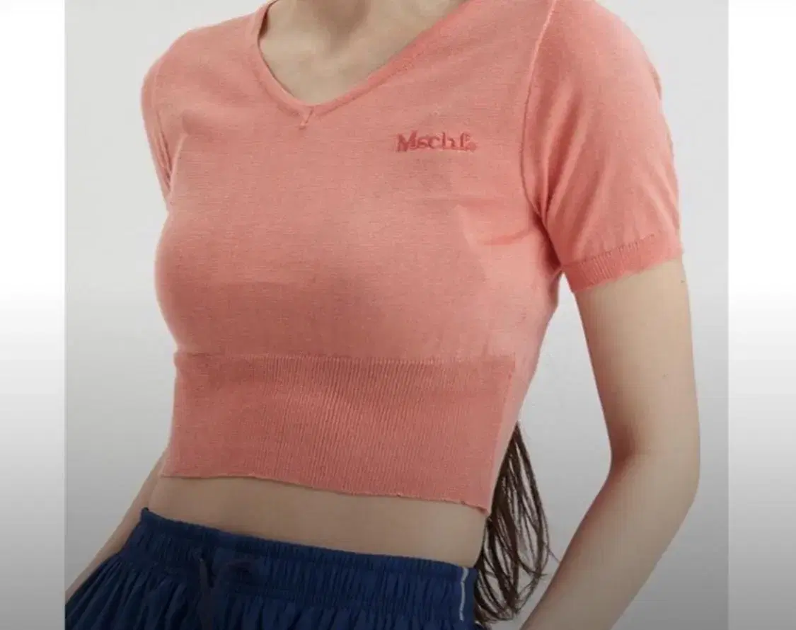 Mischief Short Sleeve Crop Knit