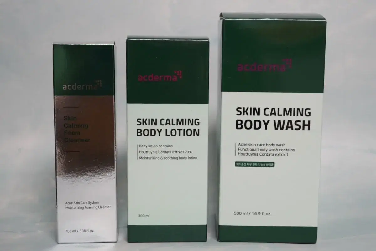 Arcderma Skin Calming Body 2-piece set + Foam Cleanser (sealed/new)