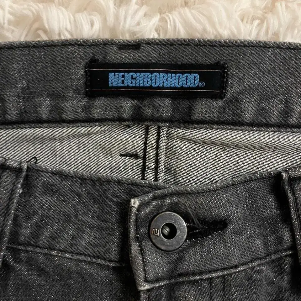 neighborhood graphic denim pants