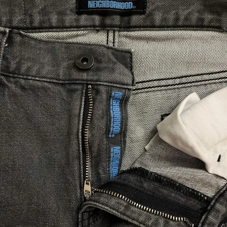 neighborhood graphic denim pants