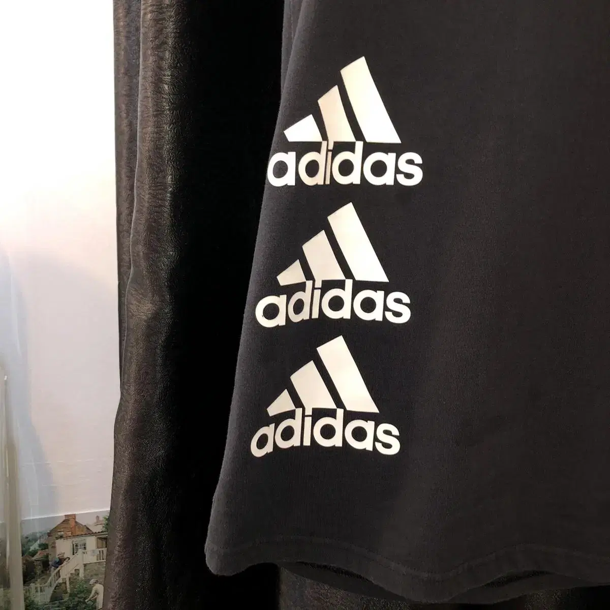 Vintage Adidas best black stack t dres