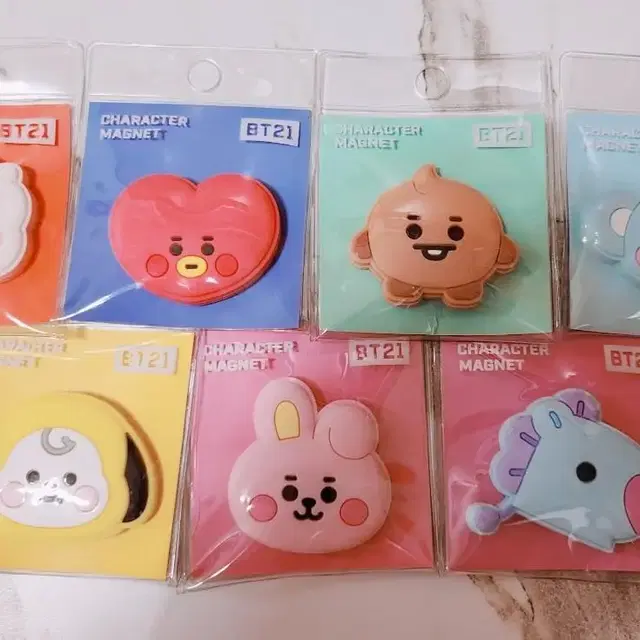 bt21 베이비 얼굴 자석 페이스 마그넷 미개봉