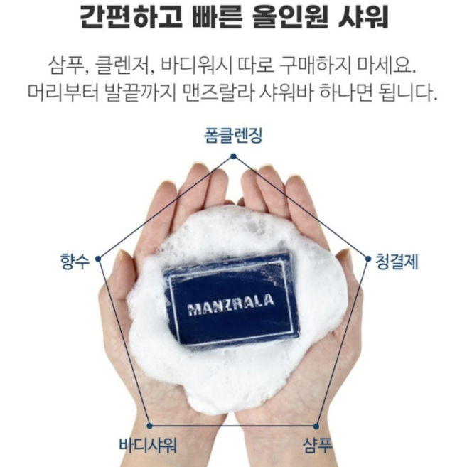 맨즈랄라 샤워바 120g