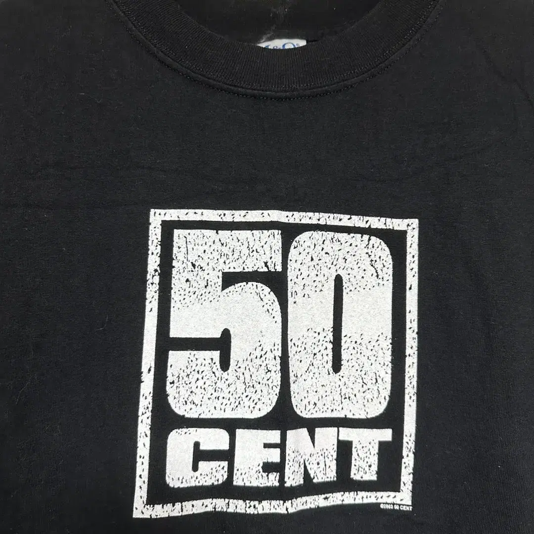 빈티지 50cent 밴드티 티셔츠