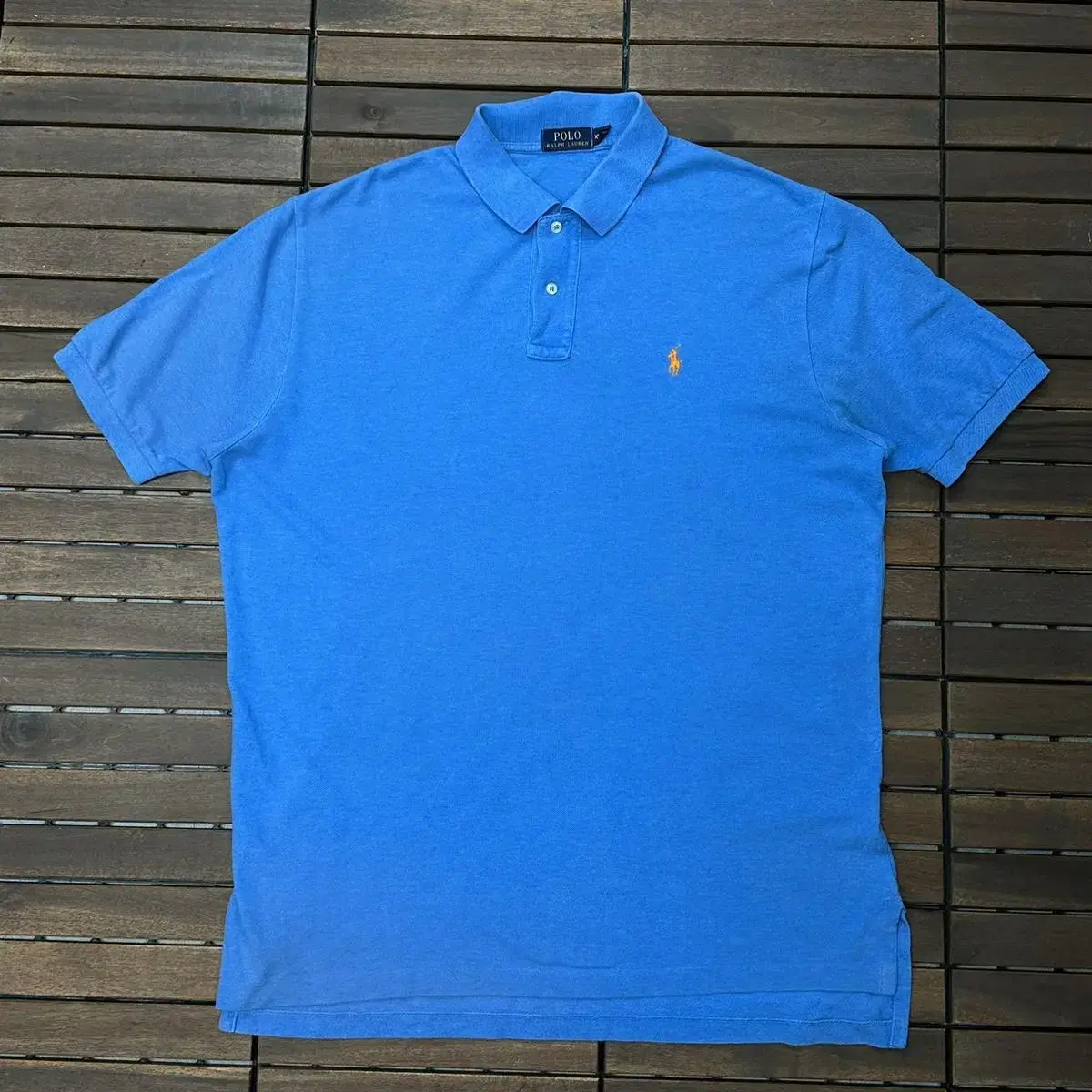 Polo Orange Pony Light Blue Karati XL