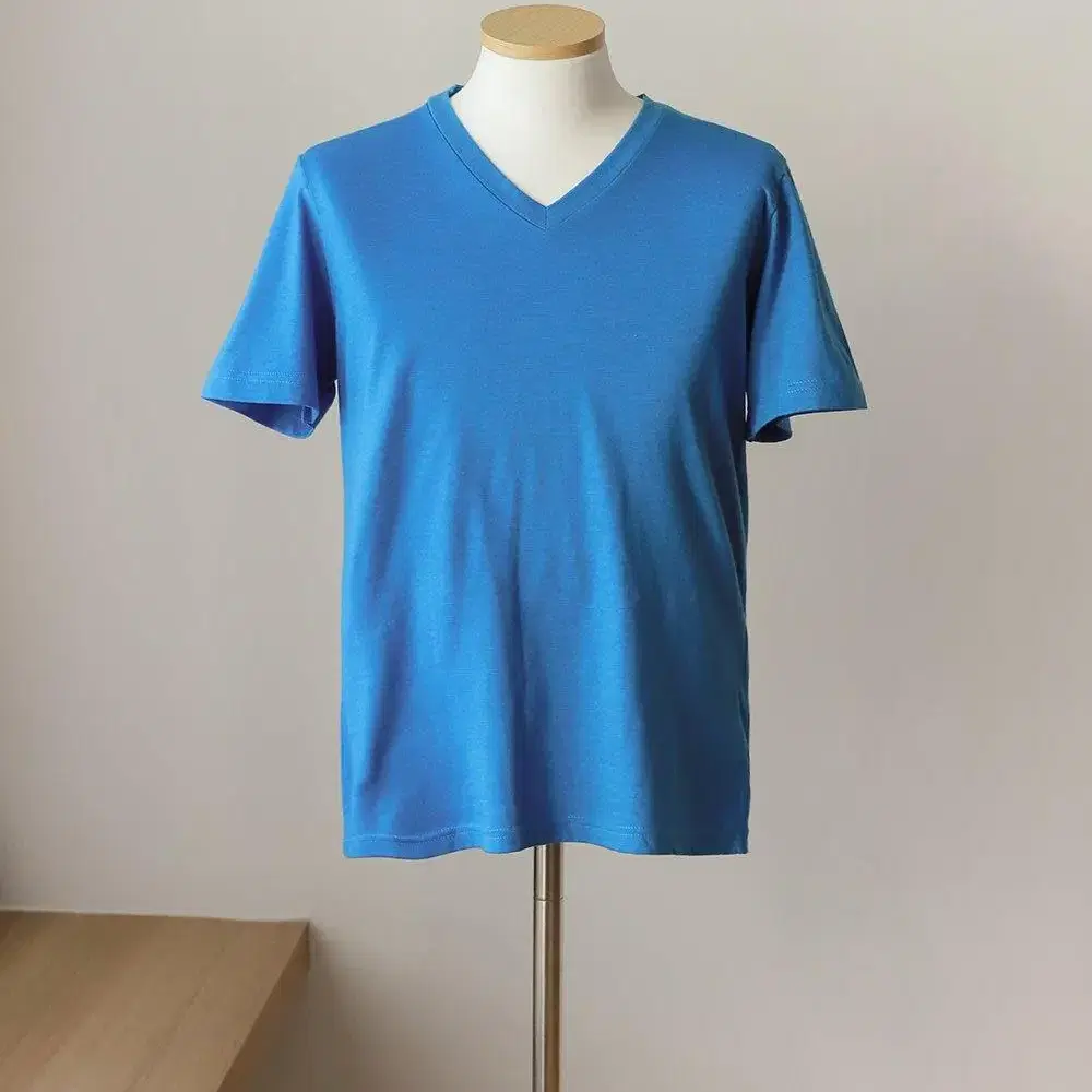 M~5XL 남녀공용 기본 무지 브이넥 보카시 반팔 빅사이즈 추가금